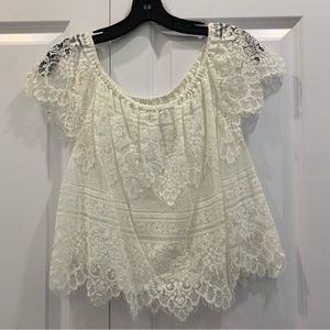 Cupcakes & Cashmere Off the Shoulder Top